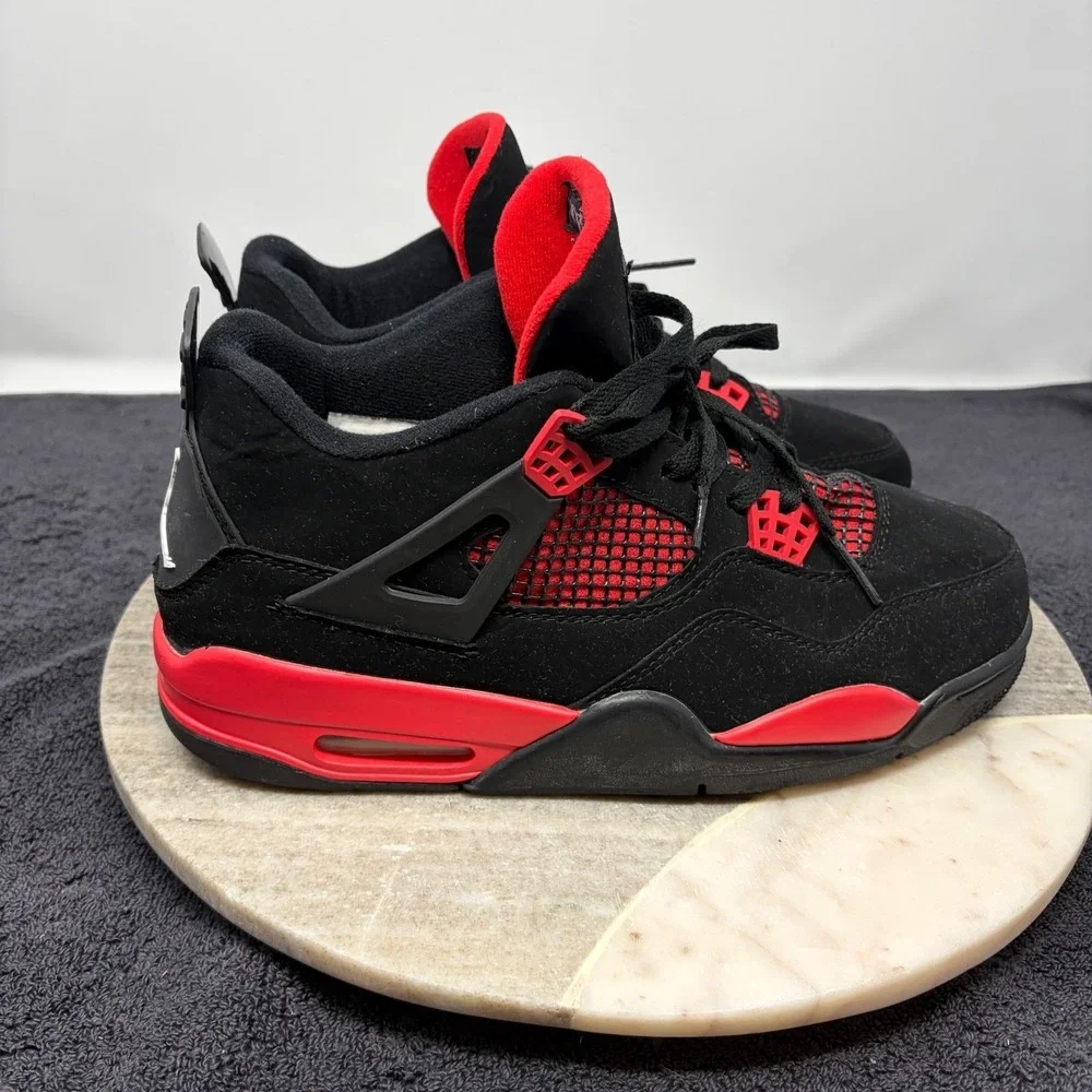 Jordan Air Jordan 4‎ Retro Red Thunder Black Crimson Mens Size 9.5 CT8527-016